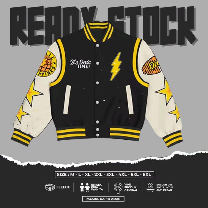 JAKET MLBB/JAKET VARSITY MLBB/JAKET ONIC PH SEOSON 2025 OVERSIZE S/3XL