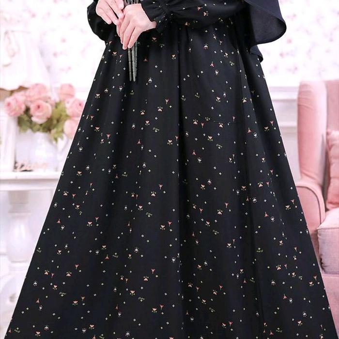 Ditsy Nightgown Spiel Pitchblack series 2 Royal Viscose Gamis Wanita