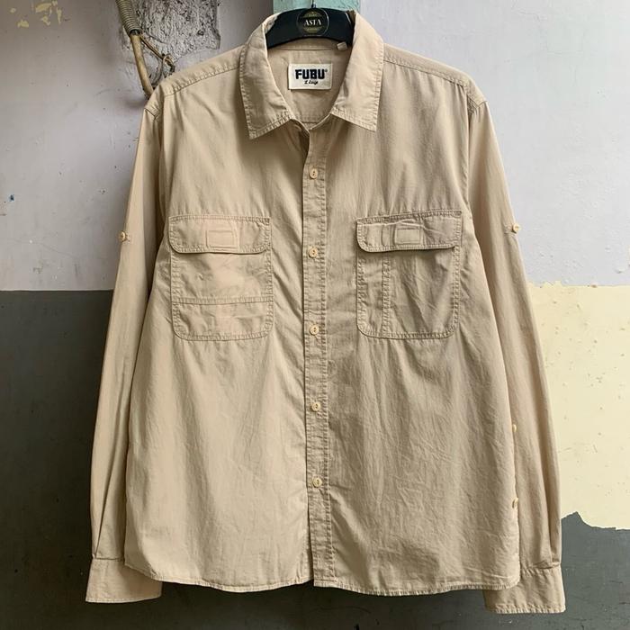 Kemeja Fubu  lengan panjang pria preloved