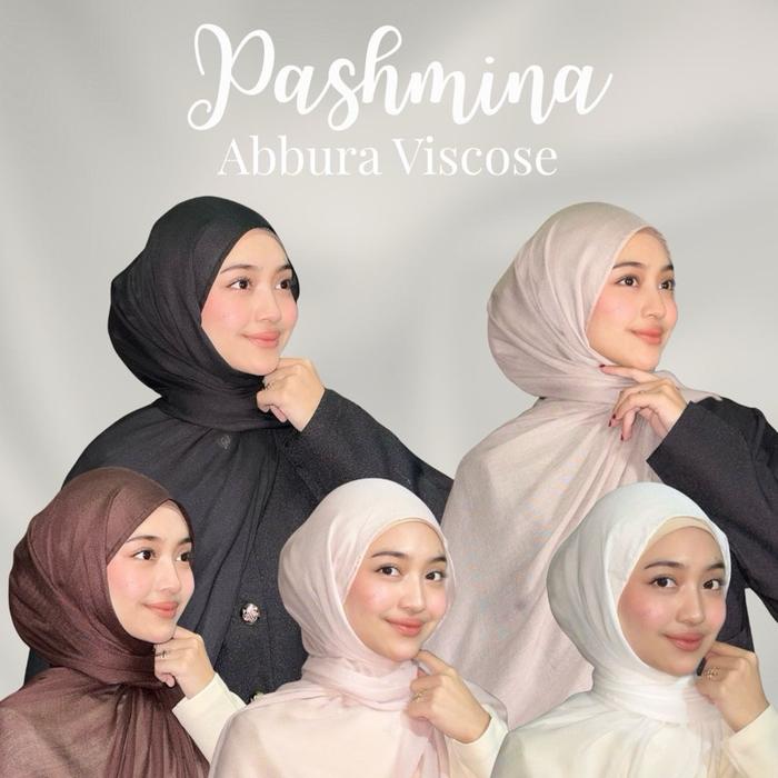 Satis Pashmina Abbura Viscose – Soft Flowy Hijab | Lembut, Ringan & Mudah Dibentuk