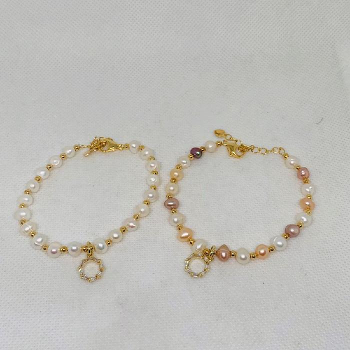 Gelang lapis emas mutiara air tawar asli lombok Gelang mutiara asli Gelang lapis emas Aksesoris muti