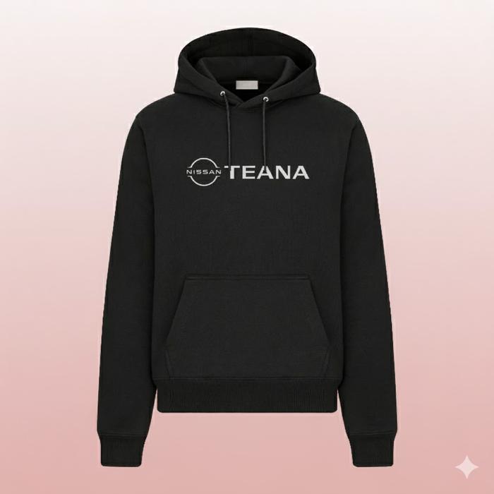 Hoodie Nissan TEANA Premium Fleece Cloth Sweater Jacket Hood Black Hitam Distro