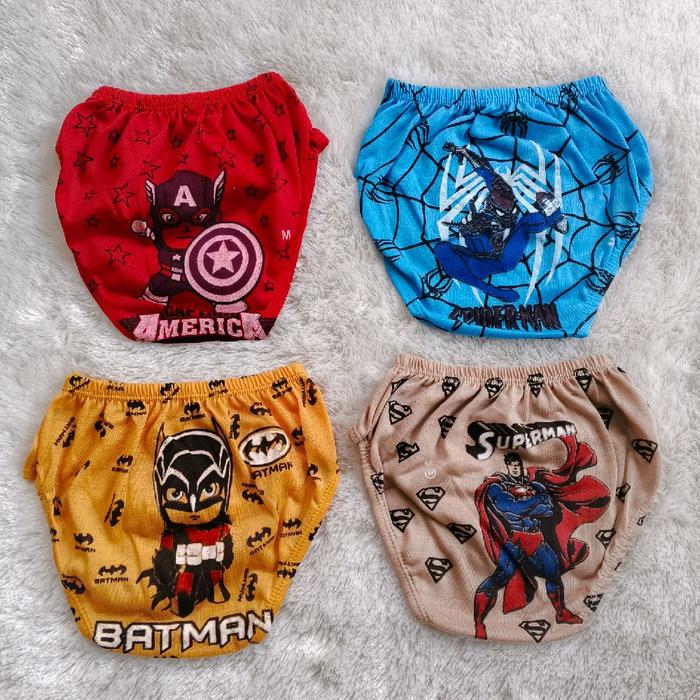 12 PCS CD anak laki laki,celana dalam anak cowo,slempak anak karakter. Fashion