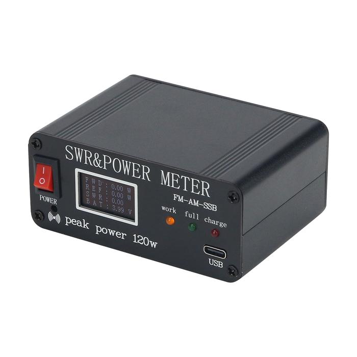 Universal FM-AM-SSB 1.8MHz-50MHz SWR Power Watt Meter SWR Meter Peak