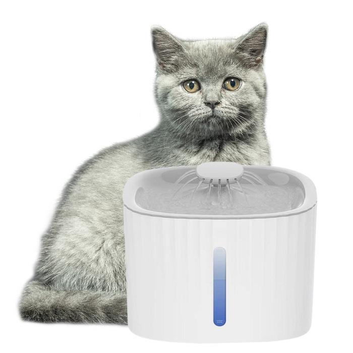 Dispenser Air Kucing Super Tenang untuk Hewan Peliharaan LED Pintar