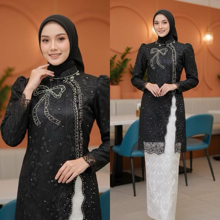 Setelan Tunik Nahla & Rok Songket Span Wanita