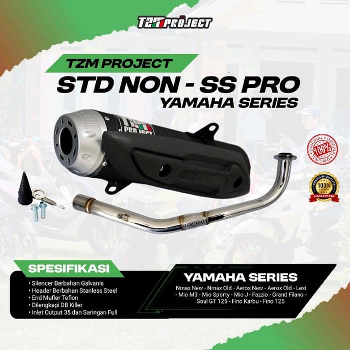 KNALPOT TZM PROJECT STD - NON SS PRO YAMAHA SERIES