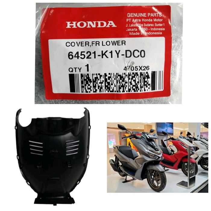 AHM ORIGINAL Honda Cover FR Lower PENAHAN LUMPUR 64521-K1Y-DC0 PCX 160 GEN 2 2025 SAMPAI SEKARANG un