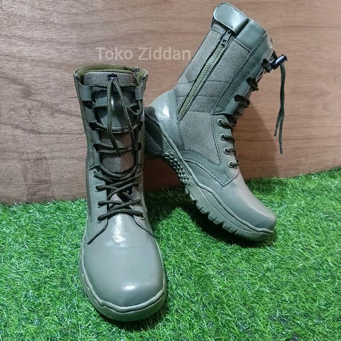 Sepatu PDL Hijau Brimob Model Battle X / Sepatu PDL Hijau Brimob