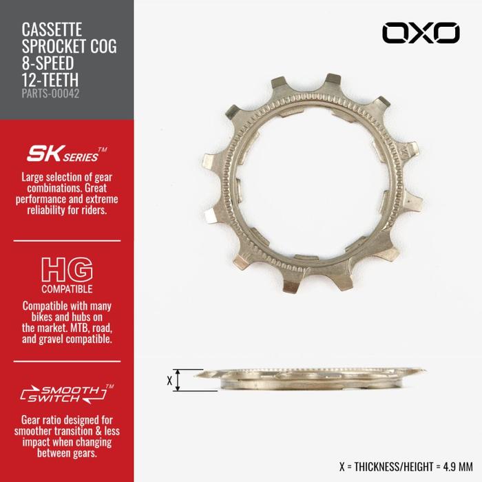 Ready Stok Cog Gir Sprocket Cassette  Oxo 8/9/10/11 Speed 11T/12T/13T Store.Id