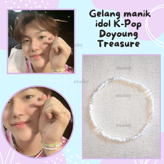 doyoung yoshi treasure beads bracelet | gelang doyoung yoshi treasure | gelang idol K-Pop | gelang m
