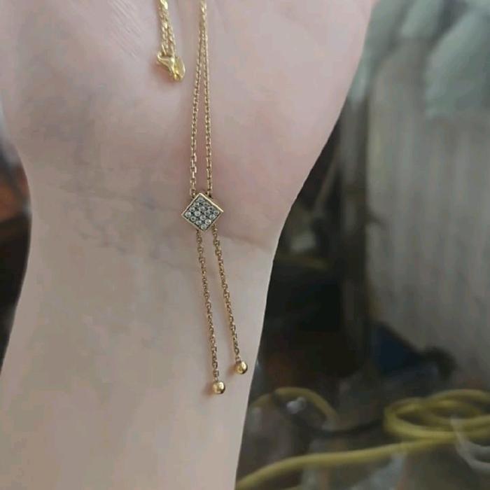 Kalung Serut Listring Permata Putih Pesta Nagita Emas Asli 375 8K