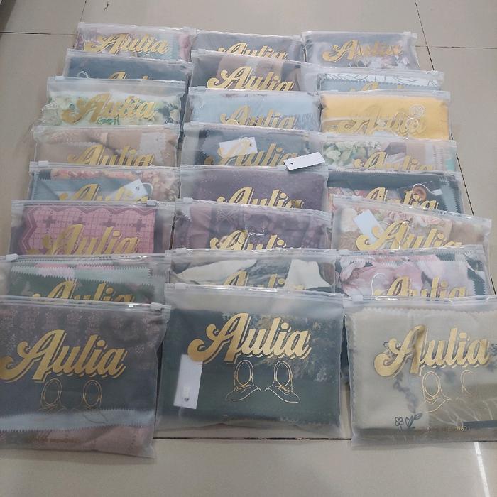 AULIA HIJAB MOTIF CUSTOM SEGI EMPAT Muslim Voal Square