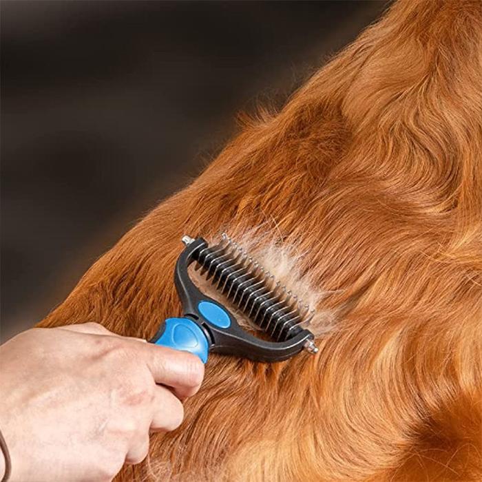 Sisir Grooming Kucing Anjing Hewan - Sisir Grooming Bulu Rontok Kucing Anjing Tipe Long Hair Knotted
