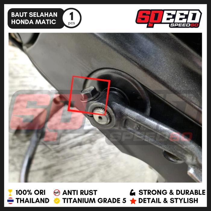 Titanium Baut Selahan Engkolan Beat Scoopy Vario Honda Matic Probolt Gr 5