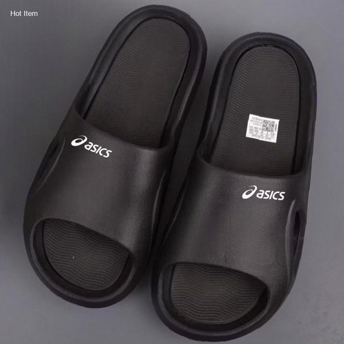 Sandal Slop Asics Pria Sendal Slip On Karet Cowok | Kekinian