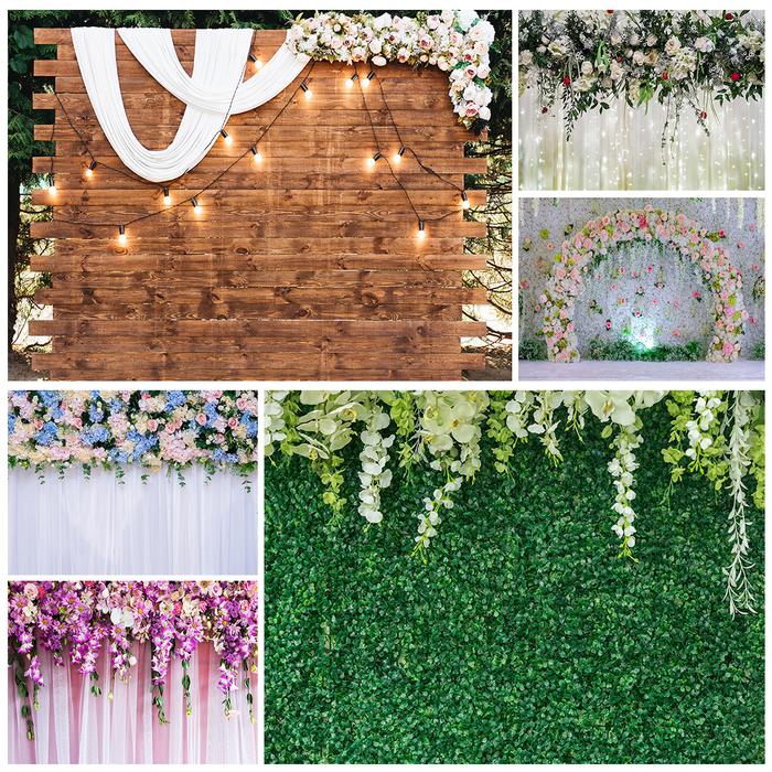 Green Wall Board Wedding Banner Photography Background Custom
