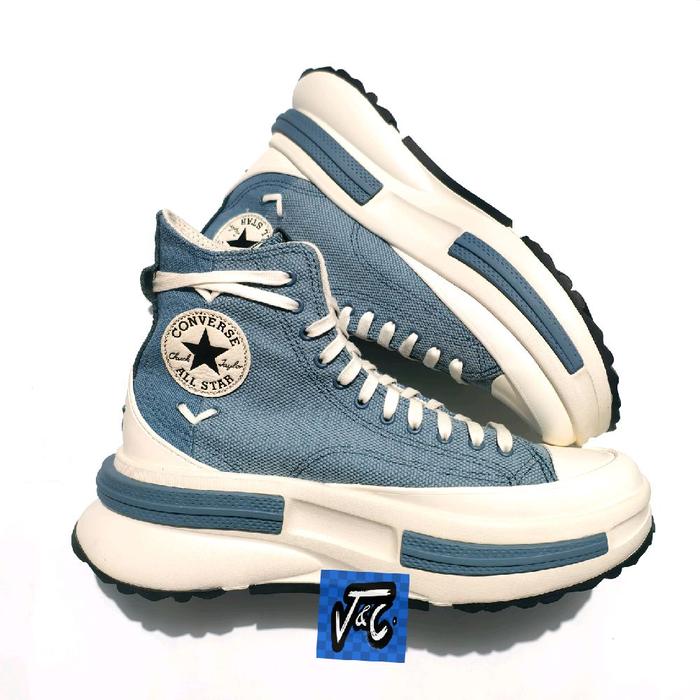 Converse Run Star Legacy CX Platform Split Crafted Laces Tonal Texture HI Lakeside Blue