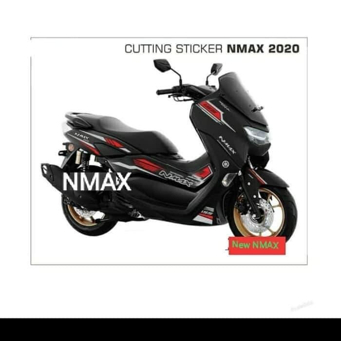 STRIPING CUTTING STICKER NEW NMAX 2020 motor hitam 04 [NTS]