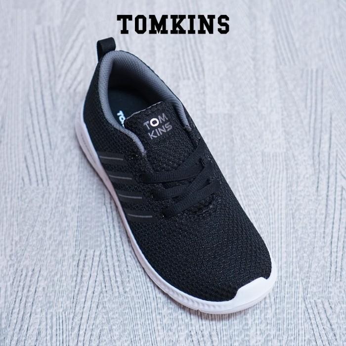 BARU DATANG TOMKINS BANSHEE ALPHA - HITAM ABU SEPATU ANAK REMAJA SNEAKERS CASUAL