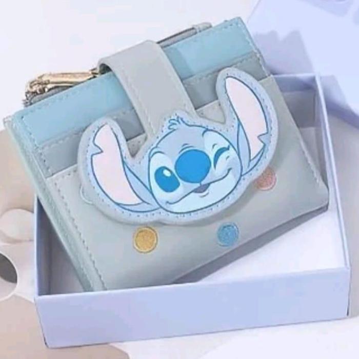 Disney Dompet Lipat Wanita Original Lilo Stitch Wallet Free Box