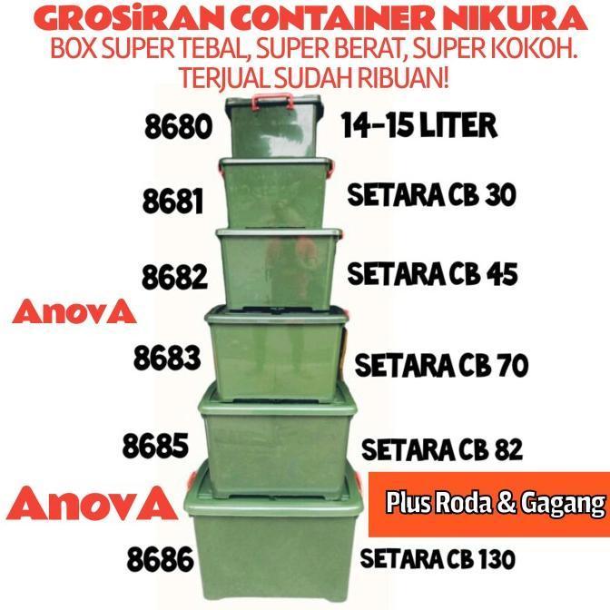 (Cooger) Box Container Nikura Canada. 8686. Jumbo Hijau. Setara Shinpo Cb 130