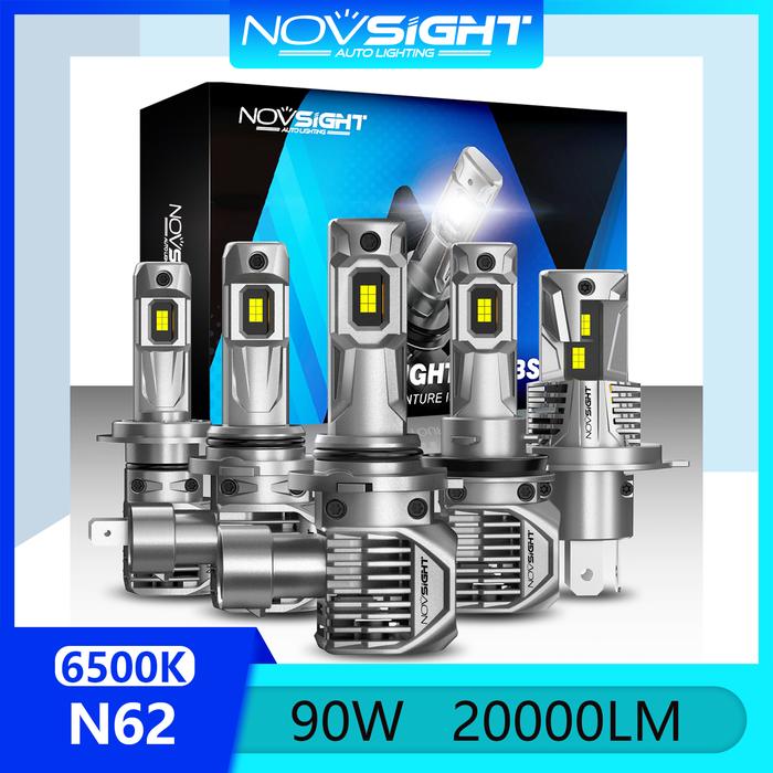 Novsight N62 Lampu Mobil LED 9005 9006 H4 H7 H11 Bohlam Lampu Depan