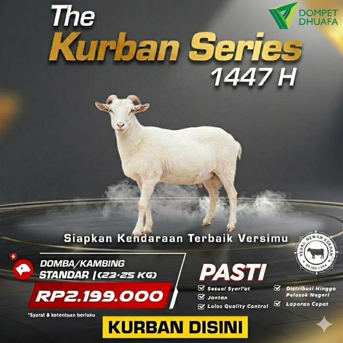 BOOM SALE Kurban Qurban Kambing Standar - Dompet Dhuafa