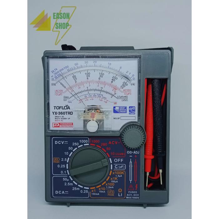 Multimeter TOFUDA Model HELES YX 360 TRD Multitester Avometer Analog TOFUDA Model Heles YX360TRD