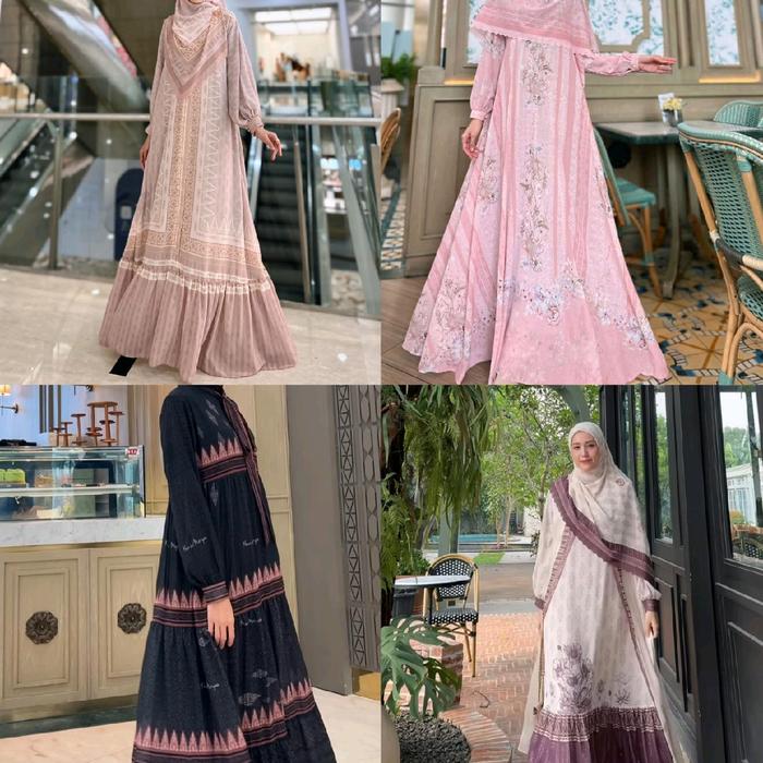 [KHANZA MARYAM] GAMIS  UMRAH  SYARI PREMIUM "MELUR SET" BY KHANZA MARYAM