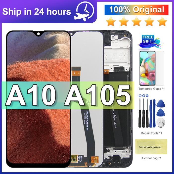 Original LCD For SAMSUNG A10 LCD Display Touch Screen Digitizer  For