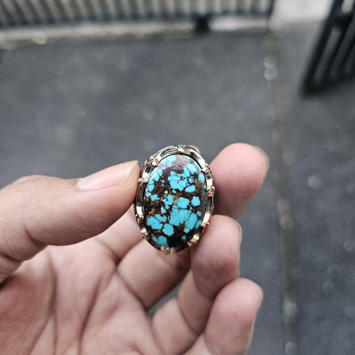 pirus persia ceplok dim medium biru fancy