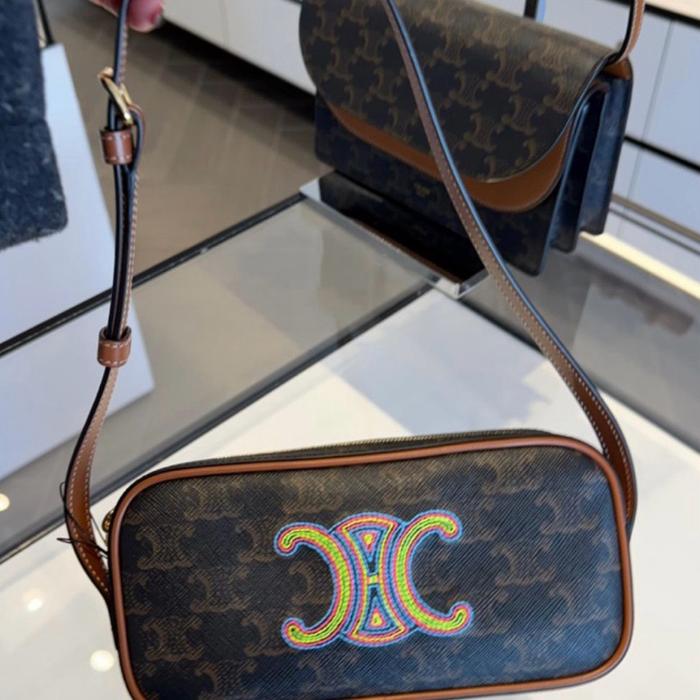 Celine mini triomphe shoulder bag