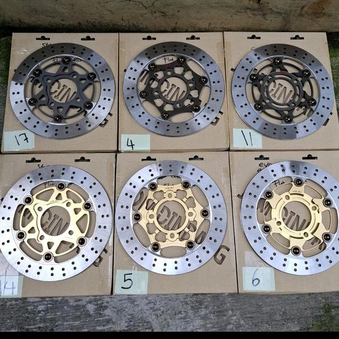 Disk 220mm Jomdidang Lubang 4 untuk Motor Sport dan Touring dengan Desain Anti Slip dan Tahan Lama