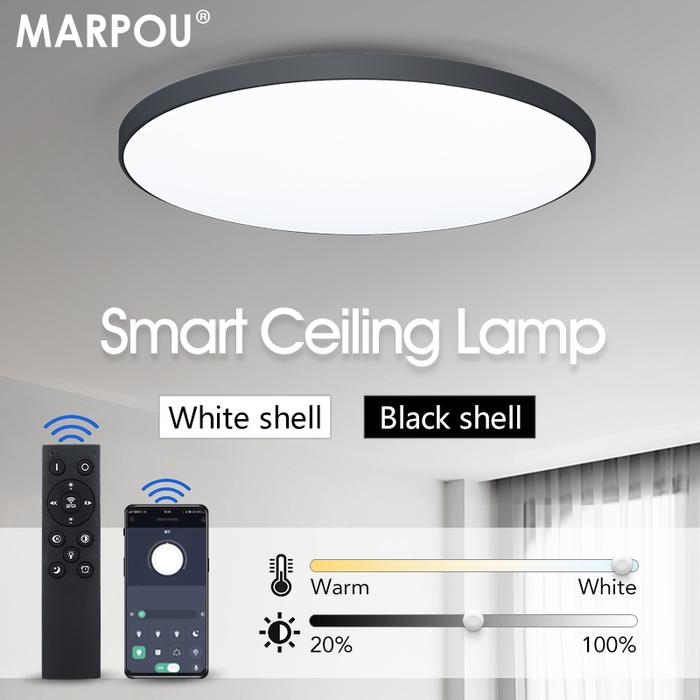 MARPOU lampu plafon pintar, lampu led untuk kamar tidur, lampu
