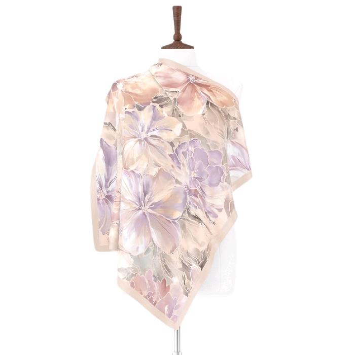 Amira Flower | Hijab Segiempat Katun Voal