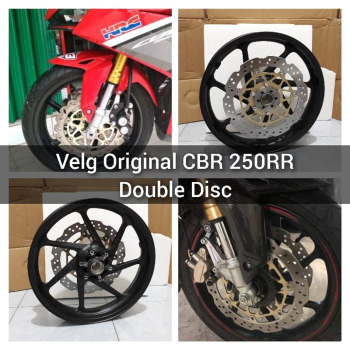 Velg Double Disc CBR 250RR + Piringan Cakram CBR 250 RR Pelek Depan CBR250 ABS