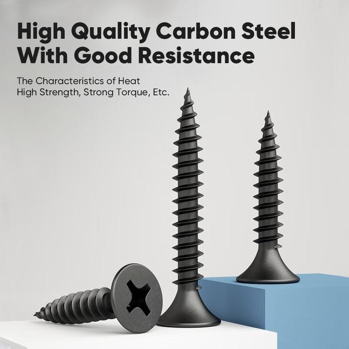 Mitsushi Sekrup Gypsum Baja - Baut Skrup Kayu Drywall Screw Black Harga Per Kotak Tapping Screw