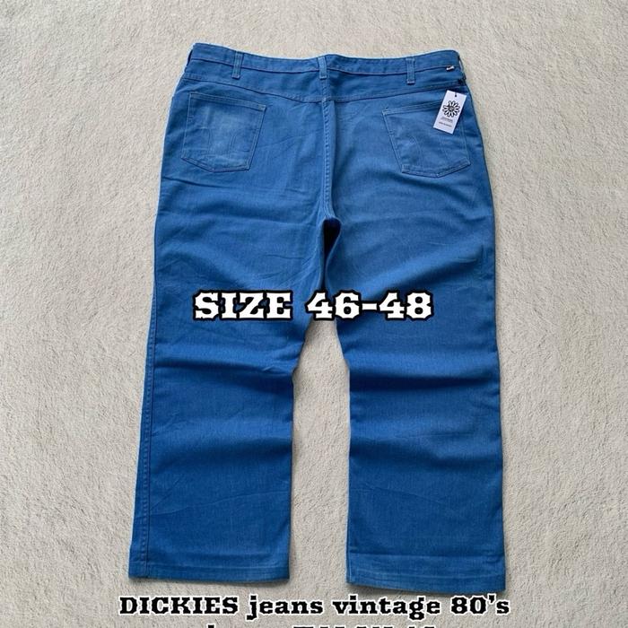 Workpant Dickies Jeans vintage 80’s Zipper TALON 42 size 46-48 / Dickies Double knee / Dickies 874 /