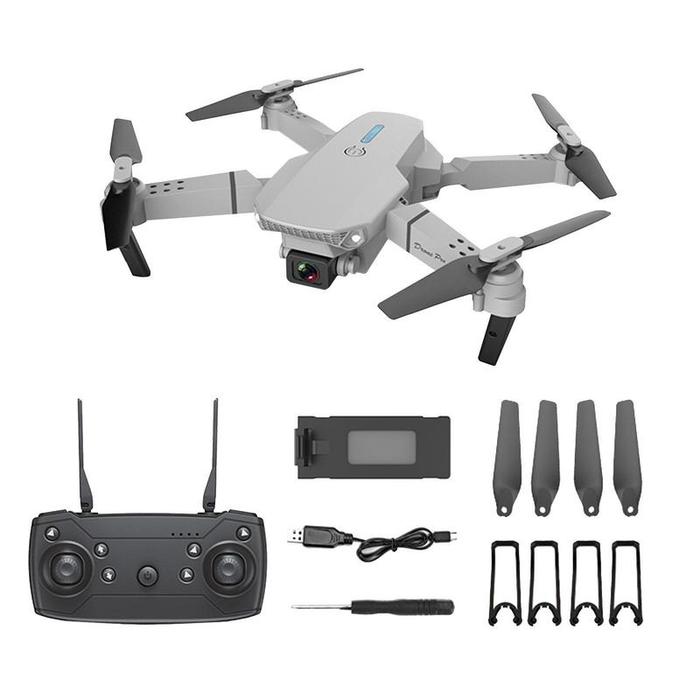 Drone dengan Kamera E88pro Mainan Drone RC Pesawat Kamera Ganda Dapat