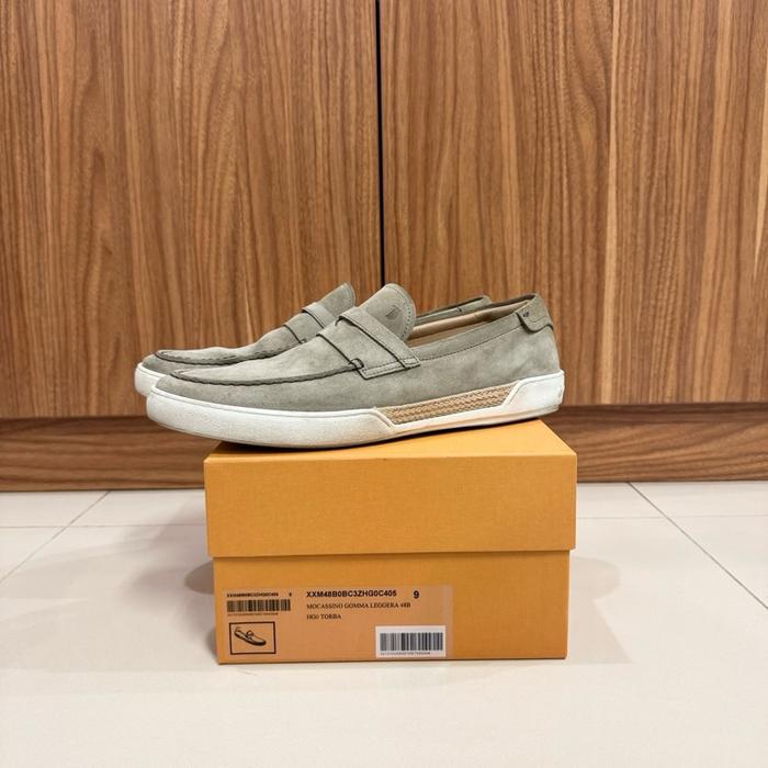 Sepatu Original Tods Mocassion Uomo Beige Suede Loafer