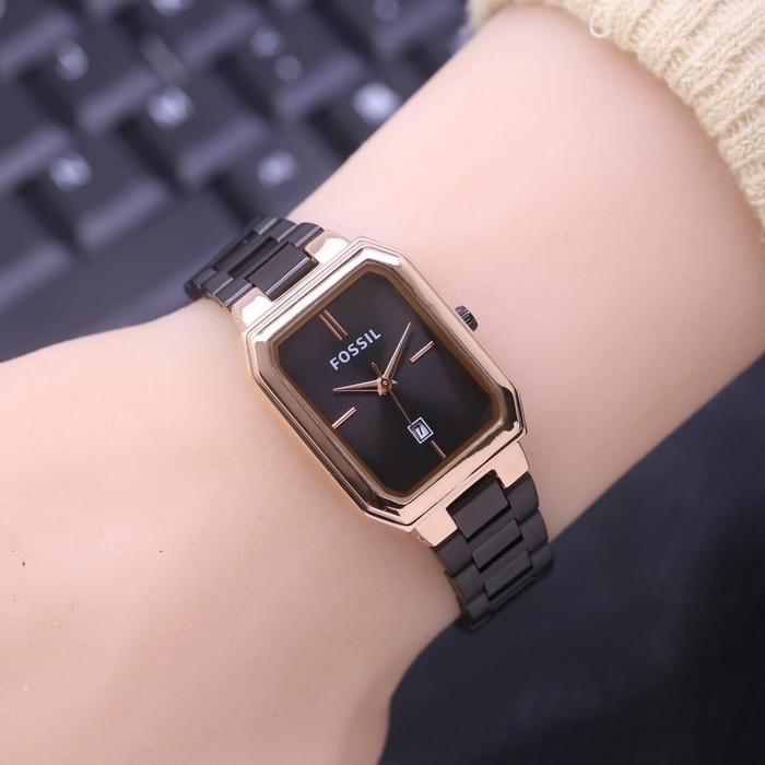 JAM TANGAN WANITA FOSSIL KOTAK RANTAI