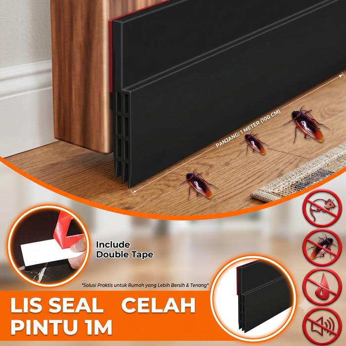 Permata Mall | Penutup Celah Pintu | Door Bottom Seal | Penghalang Debu Pintu