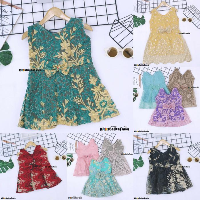 G♥9A (IH WARNA) DRESS KEIRA UK 1-2 TAHUN/DRES BRUKAT ANAK PEREMPUAN GAUN S☎X7