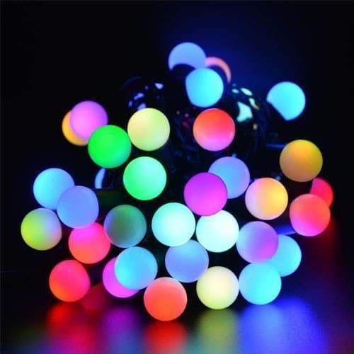 BOLA ANGGUR LAMPU NATAL HIAS / LAMPU TUMBLR LED RAINBOW BOLA ANGGUR