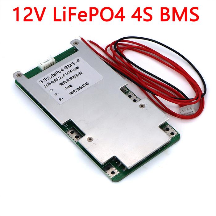 12V BMS 3.2V 4S LiFePO4 Lithium Battery pack 60A 150A for Energy