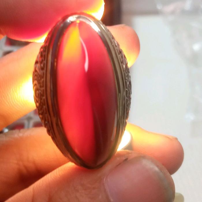 batu akik yaman wulung model pandan