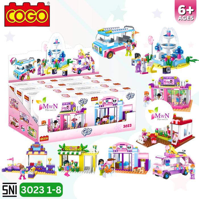 MWN Mainan Anak Bricks Blocks Girls COGO Kode.3023/1-8