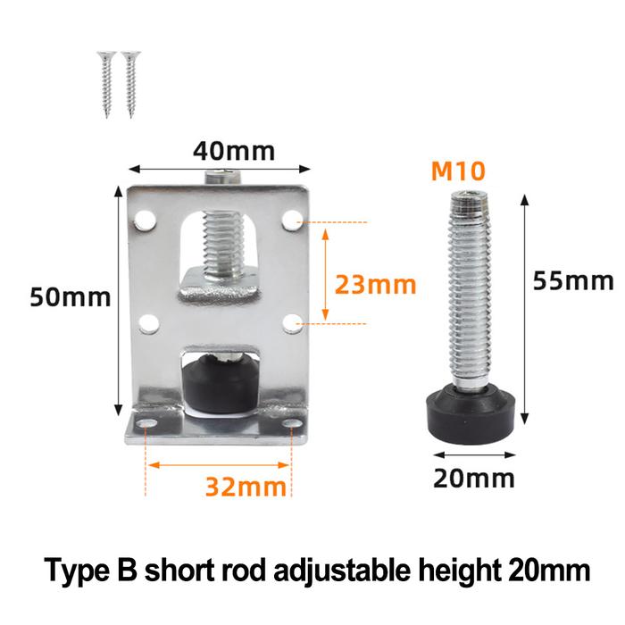 Cold-rolled Steel Adjustable Feet Furniture Leveling Leveler Table