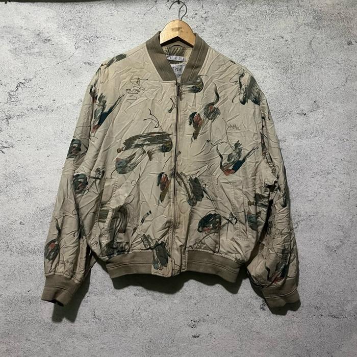 Vintage bomber silk elspia issey miyake